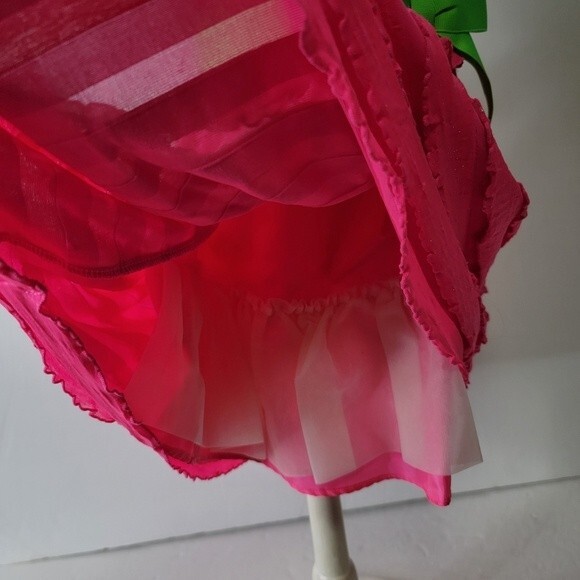 Bonnie Baby Christmas Party Dress Size 12 months black pink green - Picture 5 of 7